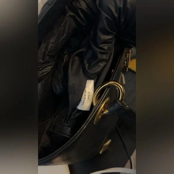 MCM Black Leather Mini Bucket Tote with Gold Hardware - Picture 5 of 11